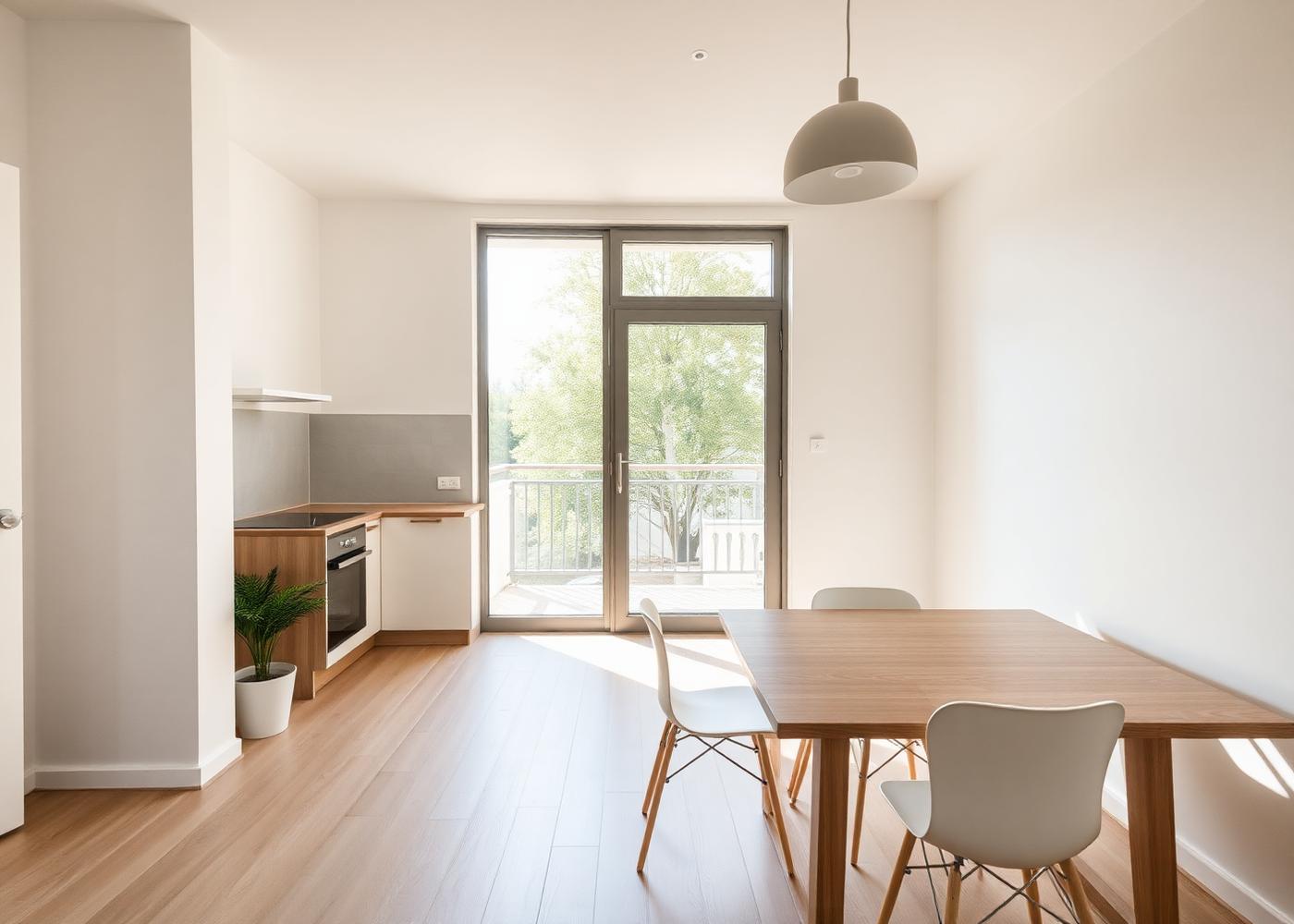 Verhuurklaar appartement met open keuken en terras