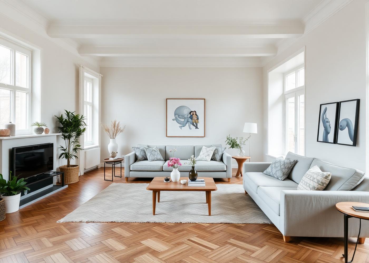 Verkoopklaar interieur van een Vlaamse gezinswoning